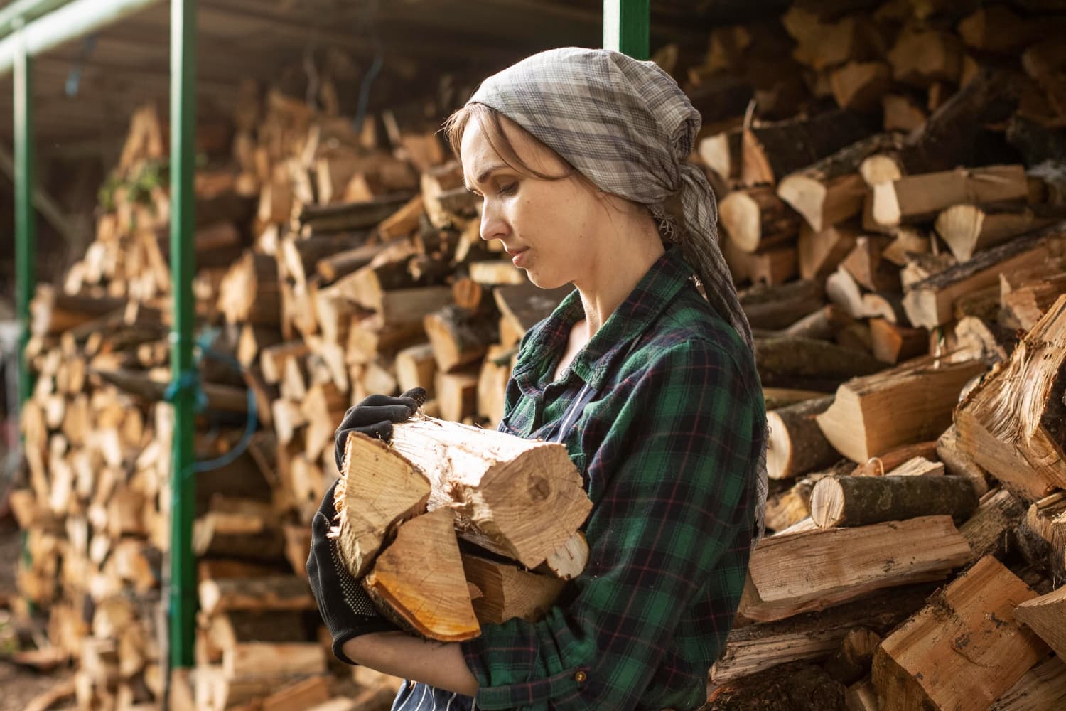 Kiln-dried firewood delivery in North Georgia