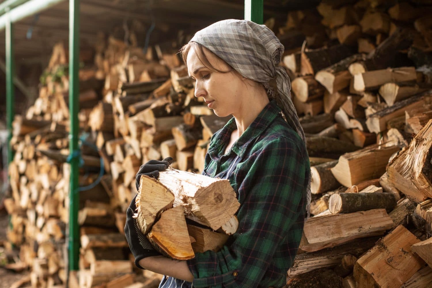 Kiln-dried firewood delivery in North Georgia